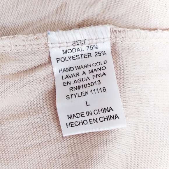 Andrée by Unit Pale Pink Peplum Dolman Blouse - Picture 7 of 7